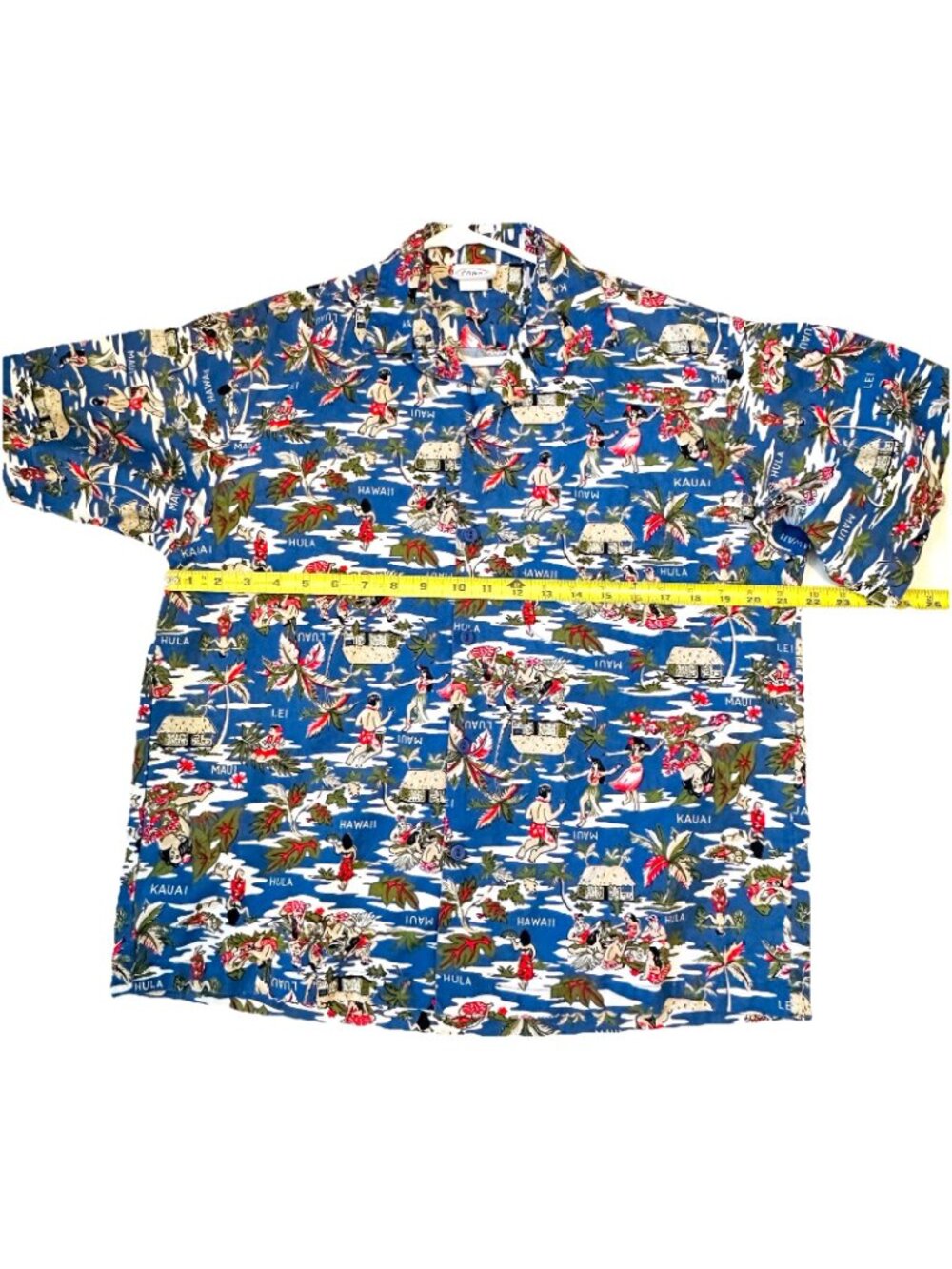Canoe Clothing Vintage Hawaii Aloha Shirt Kauai Maui Luau Lei Hula Small - Picture 12 of 13